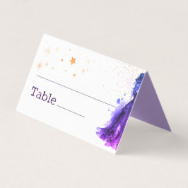 Gothic Glam Quince glitter purple Place Cards Kort