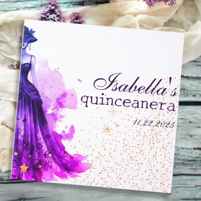 Gothic Glam Quince lila Gästböcker (Skapare uppladdad)