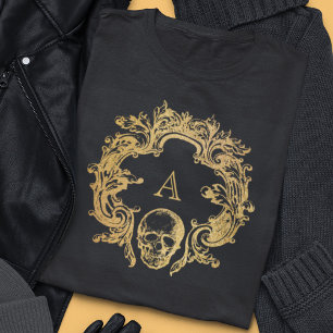 Gothic Glam T-Shirt Framsida GULD