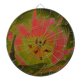 Gothic Gloomy Red Tulip Dart Board Darttavla