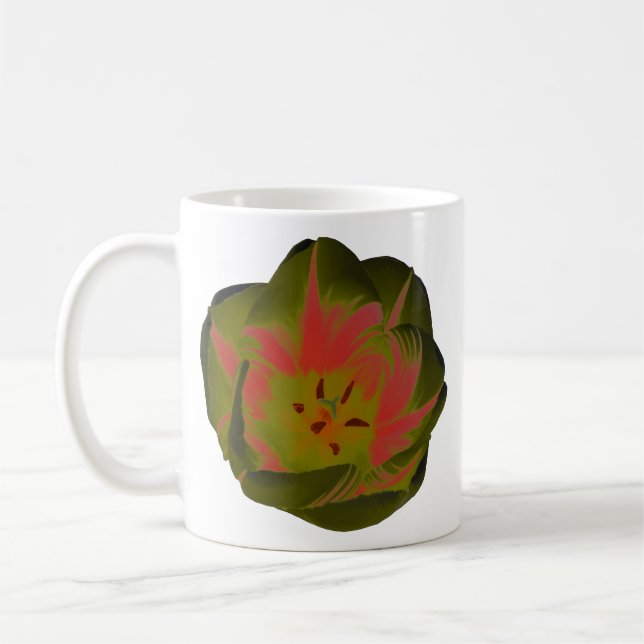 Gothic Gloomy Red Tulip Mugg (Vänster)