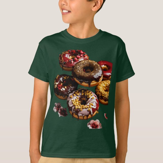 "Gothic Gourmet Donuts" designad Barn T Shirt (Framsida)