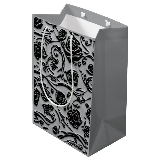 Gothic Graveyard Black Ro Mönster (Baksidan Vinklad)