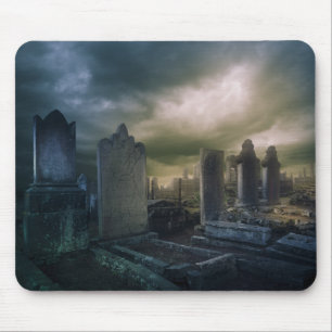 Gothic Graveyard Mouse Pad Musmatta