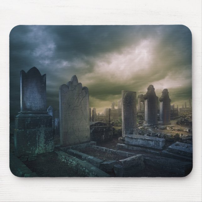 Gothic Graveyard Mouse Pad Musmatta (Framsidan)