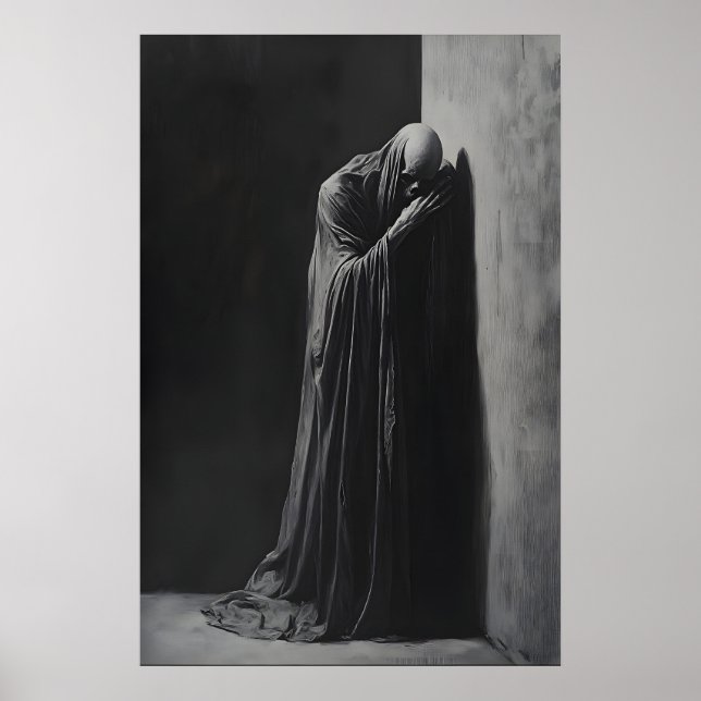 Gothic Grim Reaper Wall Art Dark Academia Poster (Framsidan)