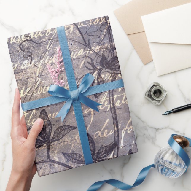 Gothic Grunge Indigo  Presentpapper (Gifting)