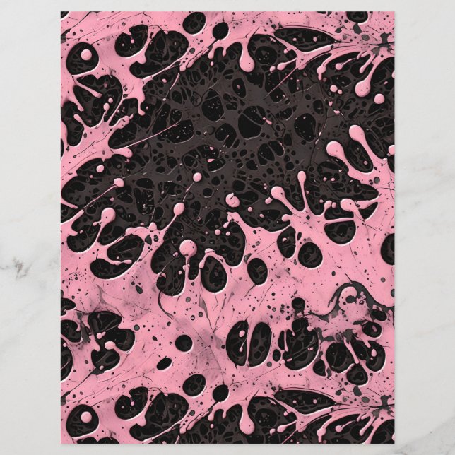 Gothic Grunge Rosa Paint Stänk (Framsida)