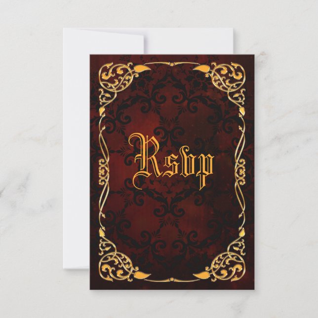 Gothic Guld Framed Birthday OSA (Framsida)