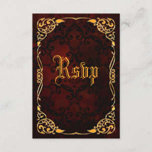 Gothic Guld Framed Birthday OSA Kort