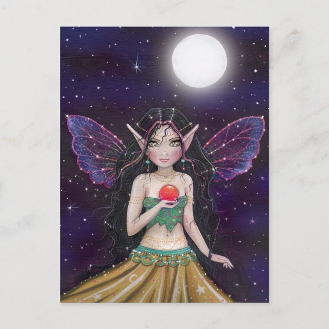 Gothic Gypsy Fairy Postcard av Molly Harrison Vykort (Framsida)