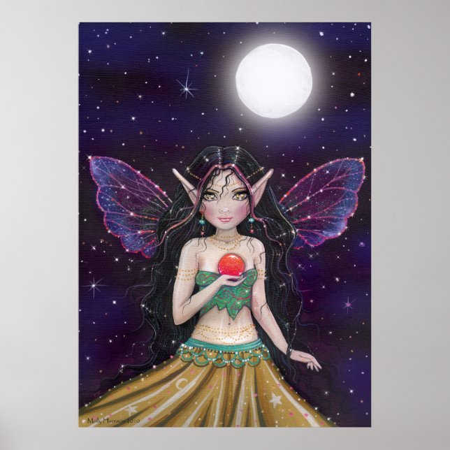 Gothic Gypsy Fairy Poster av Molly Harrison (Framsidan)