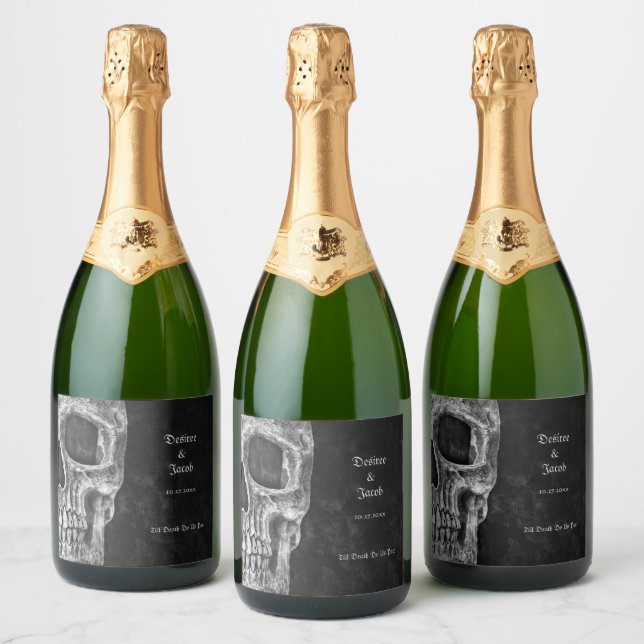 Gothic Halfal Coola Black and White Grunge (Flaskor)