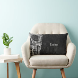 Gothic Halfal Coola Black and White Grunge Lumbarkudde