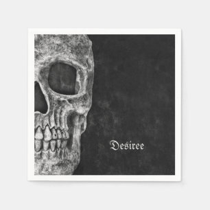 Gothic Halfal Coola Black and White Grunge Pappersservett