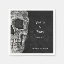 Gothic Halfal Coola Black and White Grunge Pappersservett