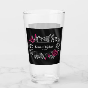 Gothic Hallobröllop Skeletal Händer Burgundy ID866 Glaskopp