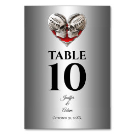 Gothic Halloween Alternative Wedding Bordsnummer