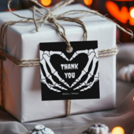 Gothic Halloween Baby Shower Gåvor Etiketter