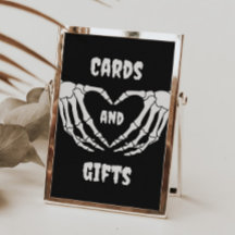 Gothic Halloween-babyvykort och presentkort