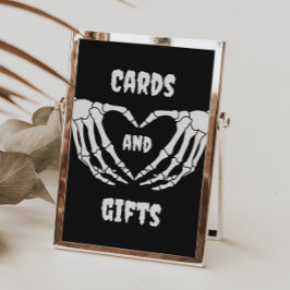 Gothic Halloween-babyvykort och presentkort Poster