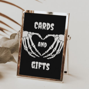 Gothic Halloween-babyvykort och presentkort Poster