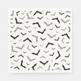 Gothic Halloween Black Fladdermus Bröllop Pappersservett