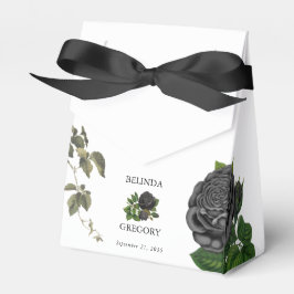 Gothic Halloween Black Ro White Bröllop Presentaskar