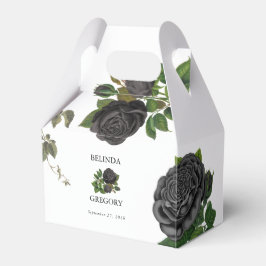 Gothic Halloween Black Ro White Bröllop Presentaskar