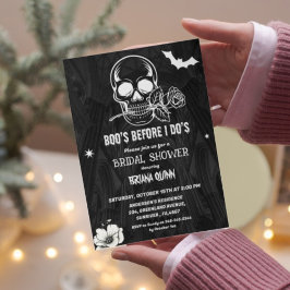 Gothic Halloween Boos Befor I Dos Möhippa Inbjudningar