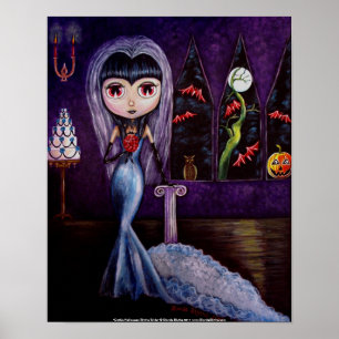 Gothic Halloween Bride Poster