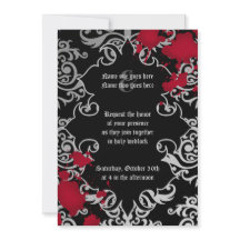 Gothic Halloween bröllop elegant