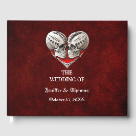 Gothic Halloween bröllop gäst bok