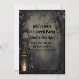Gothic, Halloween Costume Party Inbjudningar