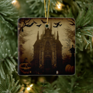 Gothic/Halloween/fall/pumpkin Julgransprydnad Keramik