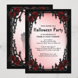 Gothic Halloween fest-inbjudan Inbjudningar