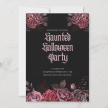 Gothic Halloween fest-inbjudan