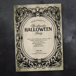 Gothic Halloween fest-inbjudan Inbjudningar