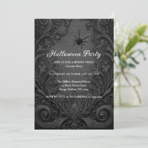 Gothic Halloween fest-inbjudan Inbjudningar