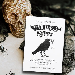 Gothic Halloween fest Inbjudningar