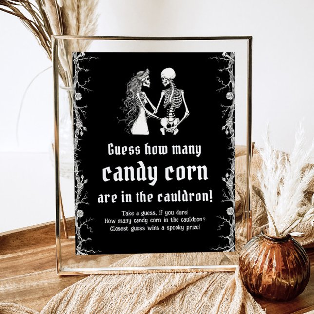 Gothic Halloween gissar hur många Candy corn-spel  Poster (Skapare uppladdad)