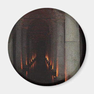 Gothic Halloween Hallway till helvetet Magnet