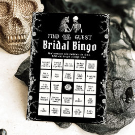Gothic Halloween Hitta gästspelets Möhippa Bingo G Inbjudningar