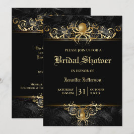 Gothic Halloween Inbjudningskort för möhippan
