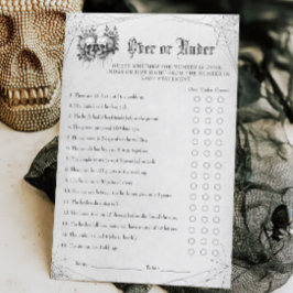 Gothic Halloween-Möhippa över eller under spel