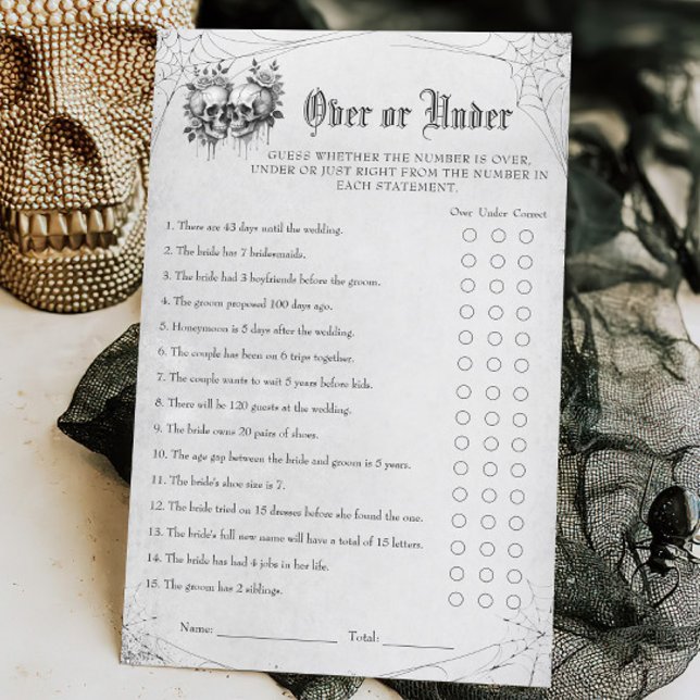 Gothic Halloween-Möhippa över eller under spel (Skapare uppladdad)