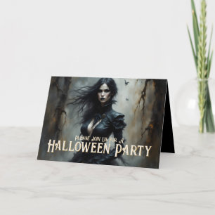 Gothic Halloween Night of Mystoppibjudande Kort