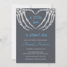 Gothic Halloween Skeleton Händer Boy Shower Inbjudningar
