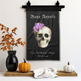 Gothic Halloween Skull Lila Ro Personlig Kökshandduk