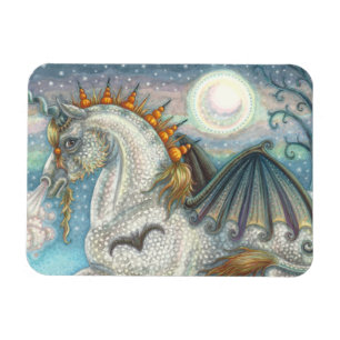 GOTHIC HALLOWEEN UNICORN WITH FLADDERMUS VINGAR, H MAGNET